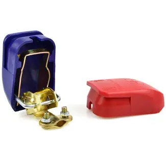 GEKO Zelfklemmende accuklemmen set - 35mm² - 800A - 2 stuks - Rood/Blauw