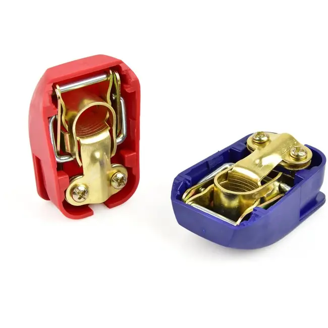 GEKO Zelfklemmende accuklemmen set - 35mm² - 800A - 2 stuks - Rood/Blauw