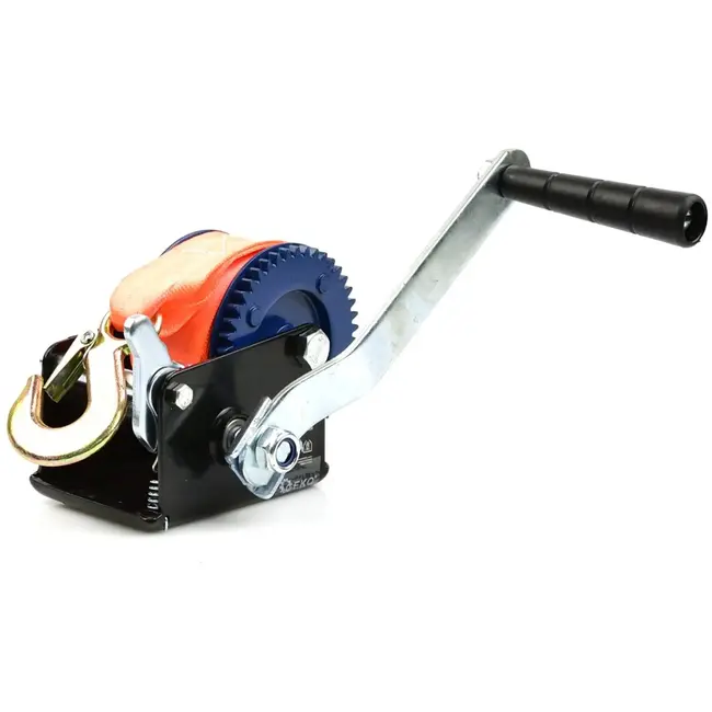 GEKO Handlier - 5m Band - 363 kg Draagkracht - Veiligheidshaak - Duurzaam Ijzer