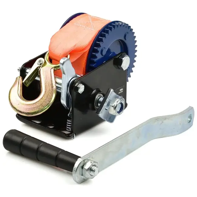 GEKO Handlier - 5m Band - 363 kg Draagkracht - Veiligheidshaak - Duurzaam Ijzer