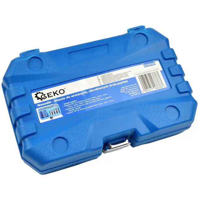 GEKO Set van 18 stuks - Schroef- en boutverwijderaars - CrV staal - Inclusief handige opbergkoffer