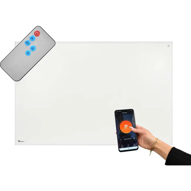 GEKO Infraroodpaneel - Slim Design - WiFi & Afstandsbediening - 960W - Wandmontage/Staand