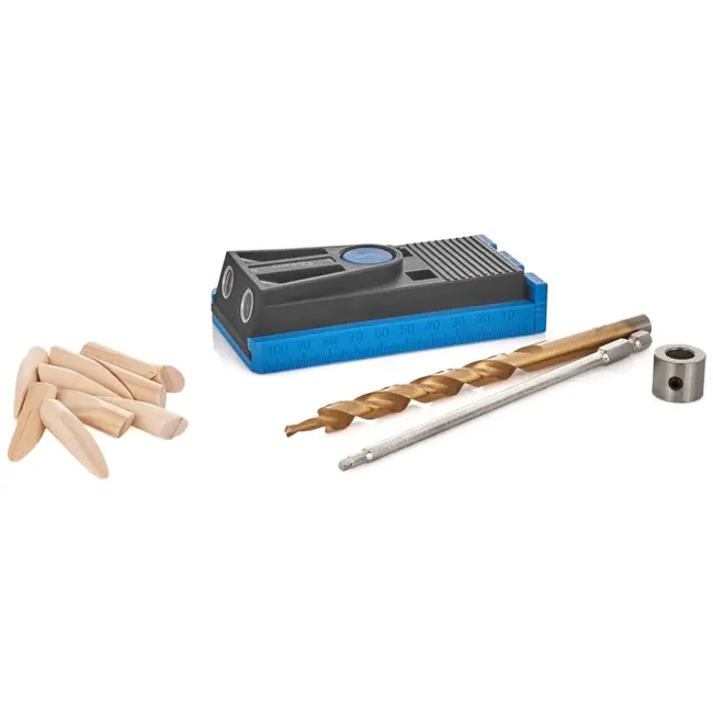 GEKO Onzichtbare houtverbinding set - Precisie - Compleet - 9,5 mm boor - Inclusief schroeven en afdekpennen