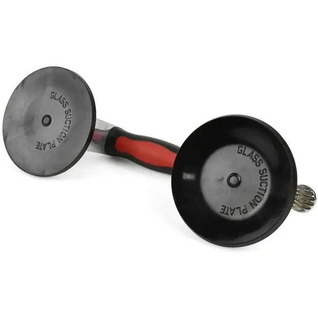 Tvardy Dubbele aluminium zuignap - 125 mm - 120 kg draagkracht - antislip handgreep