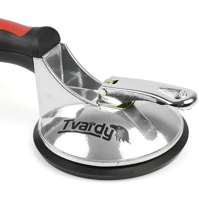 Tvardy Dubbele aluminium zuignap - 125 mm - 120 kg draagkracht - antislip handgreep