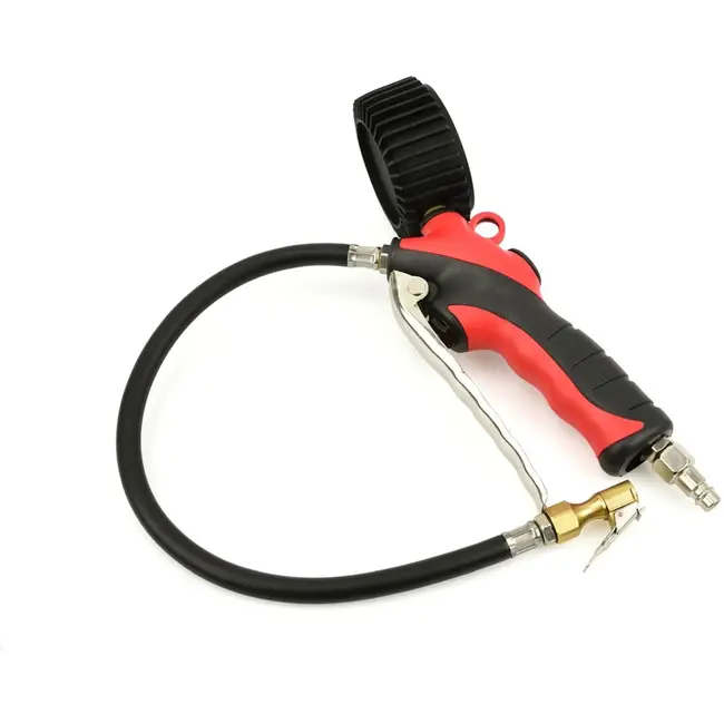 Tvardy Digitale bandenvulpistool - LCD display - Schokbestendige behuizing - 0-18 bar - 45 cm slang