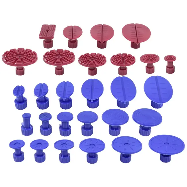GEKO Interia hamer - schokdempend - 28 adapters - inclusief lijmsticks - veilig voor lak