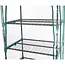 GEKO Mini kas voor balkon - 5 planken - compact en stijlvol - groen/transparant - 195x70x50 cm