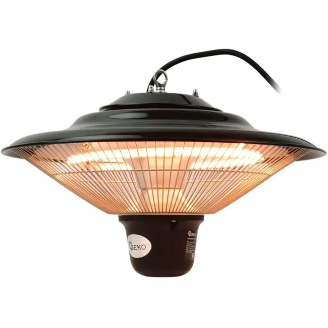 GEKO Infrarood plafondheater - 1500W - met afstandsbediening - IP34 - 9 m² verwarmingsoppervlak