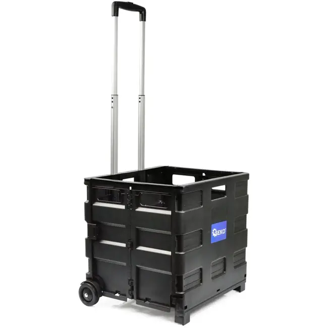 GEKO Opvouwbare transporttrolley - telescopische handgreep - 35 kg - compact ontwerp