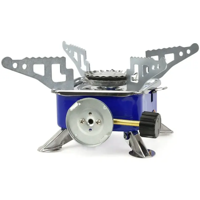 GEKO Mini campingkooktoestel - lichtgewicht - roestvrij staal - piezo-ontsteking - draagbaar - incl. etui