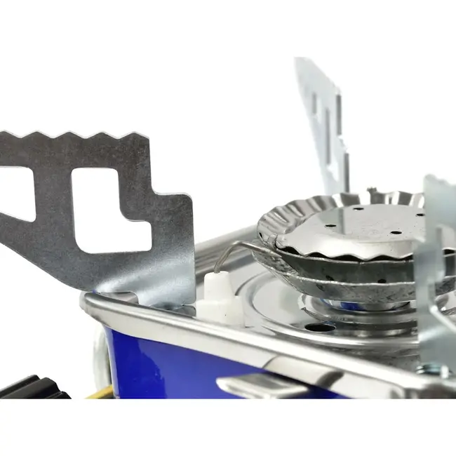 GEKO Mini campingkooktoestel - lichtgewicht - roestvrij staal - piezo-ontsteking - draagbaar - incl. etui