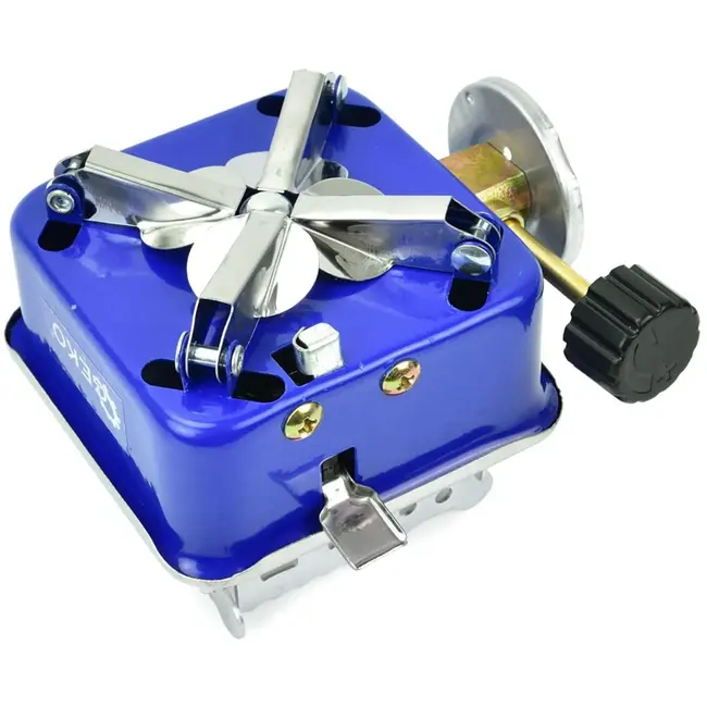 GEKO Mini campingkooktoestel - lichtgewicht - roestvrij staal - piezo-ontsteking - draagbaar - incl. etui