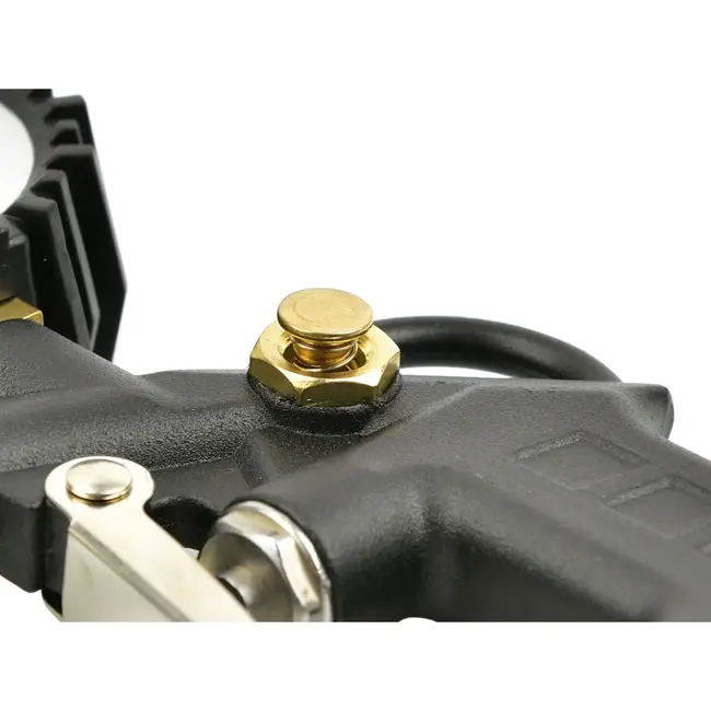 GEKO Pneumatische bandenpomp - digitaal display - schokbestendig - 30 cm slang