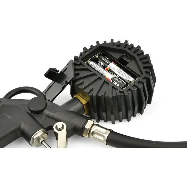 GEKO Pneumatische bandenpomp - digitaal display - schokbestendig - 30 cm slang