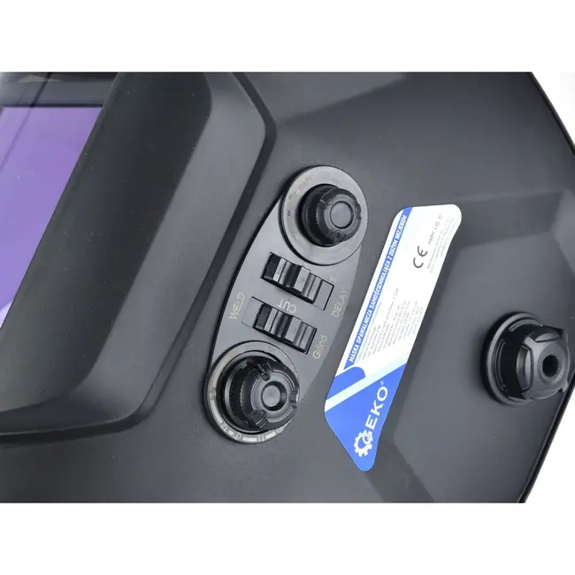 GEKO Lashelm - Automatisch verduisterend - Groot zichtveld - UV/IR-bescherming - Verstelbaar