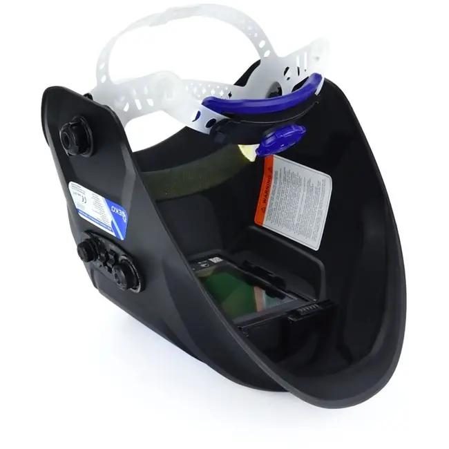 GEKO Lashelm - Automatisch verduisterend - Groot zichtveld - UV/IR-bescherming - Verstelbaar