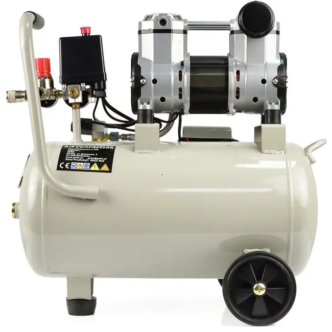 GEKO Olievrije luchtcompressor - 24L - 980W - Mobiel en onderhoudsarm