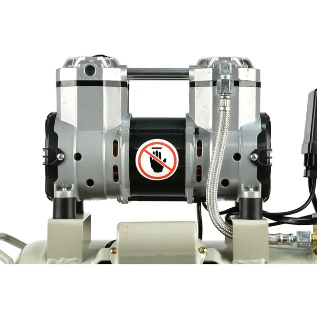 GEKO Olievrije luchtcompressor - 24L - 980W - Mobiel en onderhoudsarm