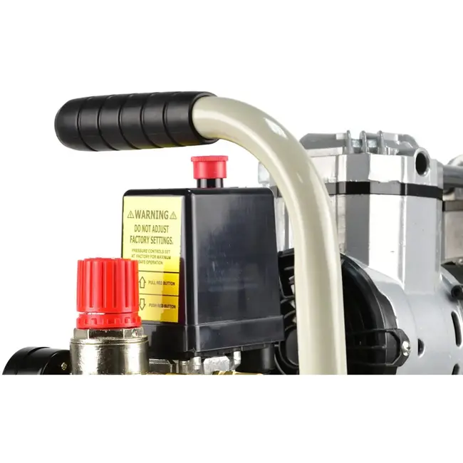 GEKO Olievrije luchtcompressor - 24L - 980W - Mobiel en onderhoudsarm