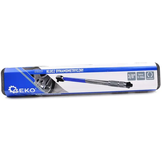 GEKO Draaimomentsleutel - Precisie 1 Nm - Versterkte Ratel - 19-110 Nm - 370 mm - CrV Staal