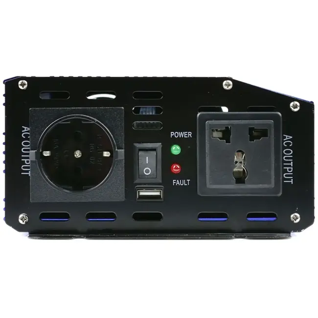 GEKO Pure sinus omvormer - 24V naar 230V - 1000/2000W - USB-aansluiting - Compact ontwerp