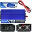 GEKO Pure sinusomvormer - 12V naar 230V - 1000/2000W - USB-aansluiting - Compact ontwerp