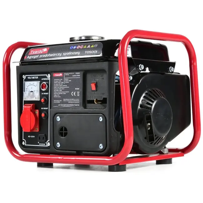 Tvardy Krachtige generator - 2-takt motor - 720W piekvermogen - 4,2L tank - 6 uur continu gebruik
