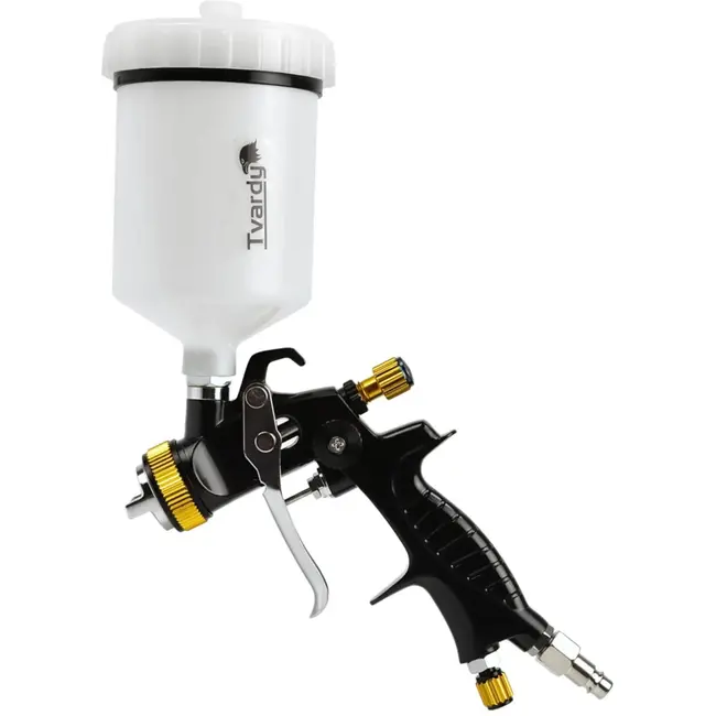 Tvardy LVLP verfspuit - 2.0mm nozzle - 600 ml tank - ergonomisch ontwerp