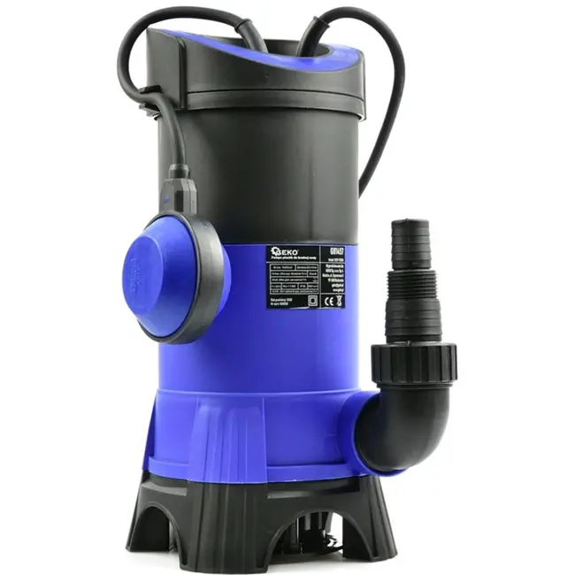 GEKO Krachtige dompelpomp voor vuil water - 1100W - Kunststof - Max. 10m hoogte