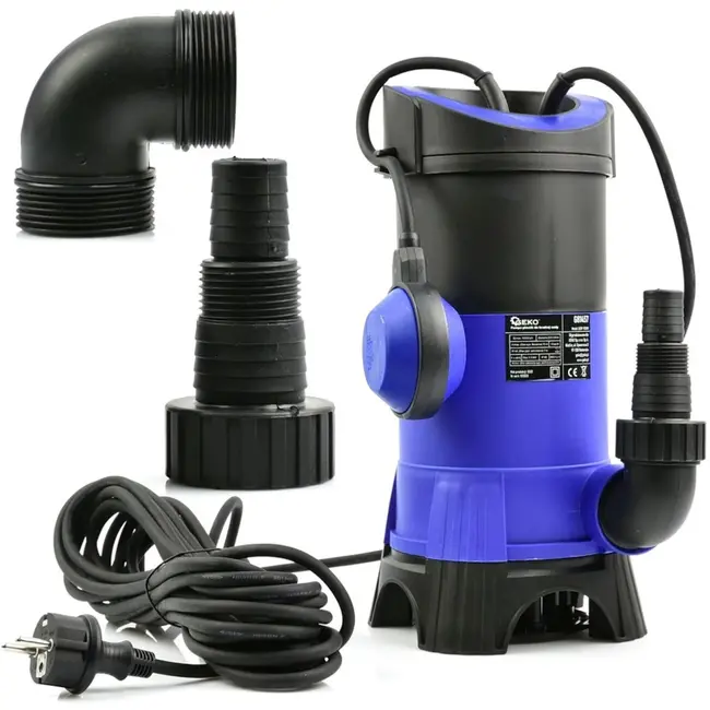 GEKO Krachtige dompelpomp voor vuil water - 1100W - Kunststof - Max. 10m hoogte