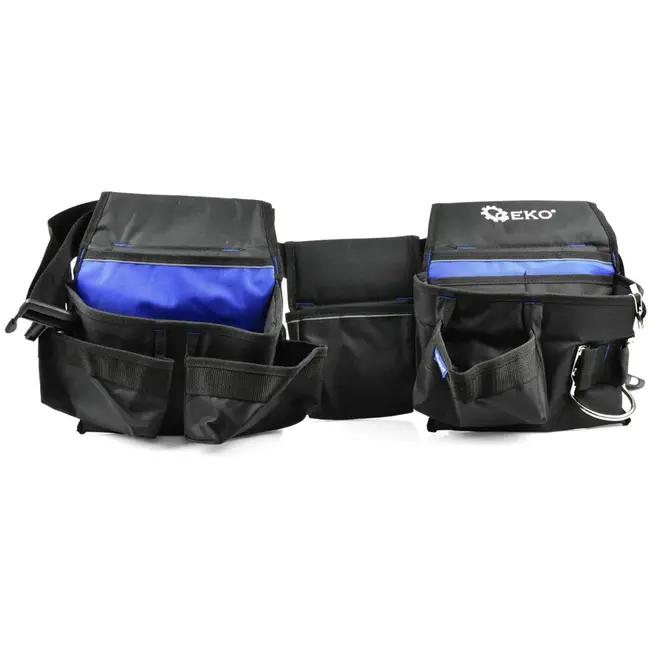 GEKO Verstelbare gereedschapsriem - 10 vakken - Slijtvast - 100-130 cm