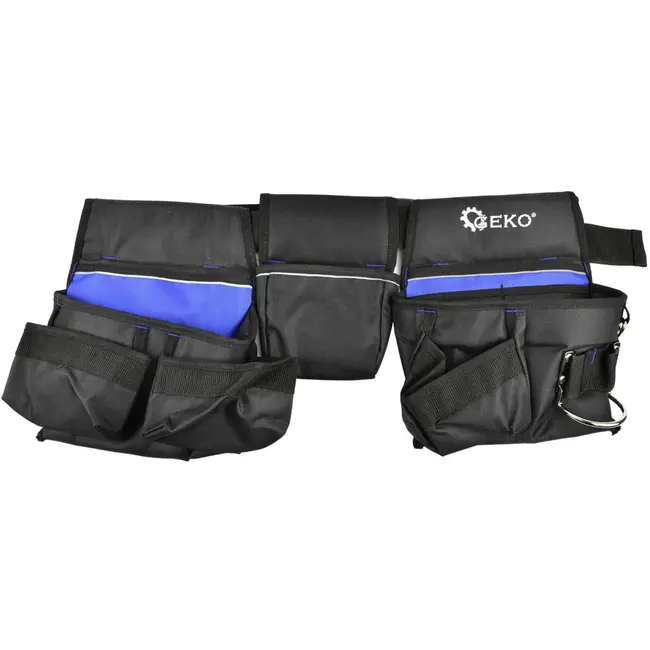 GEKO Verstelbare gereedschapsriem - 10 vakken - Slijtvast - 100-130 cm