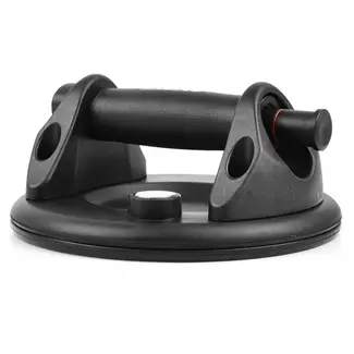 Tvardy Vacuum zuignap - drukmeter - 200mm - 120kg - zwart