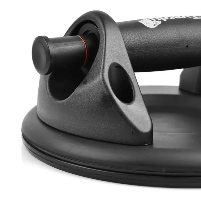 Tvardy Vacuum zuignap - drukmeter - 200mm - 120kg - zwart