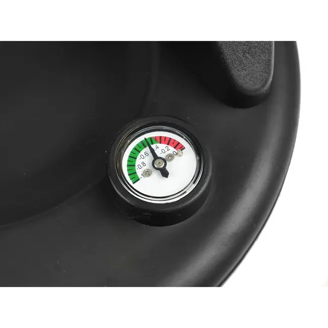 Tvardy Vacuum zuignap - drukmeter - 200mm - 120kg - zwart