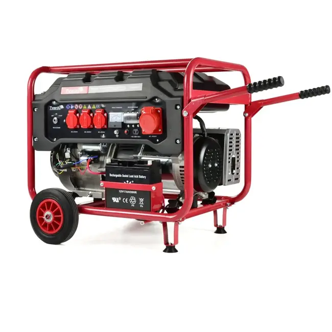 Tvardy Krachtige benzinegenerator - 15 PK - 6600W - 25L tank - Elektronische start