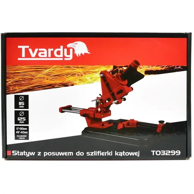 Tvardy Universele slijpstandaard - Aluminium - Verstelbare hoek 0°-45° - Voor 115-125 mm schijven