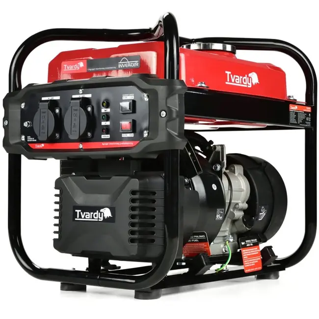 Tvardy Inverter generator - 3 PK - 2000W piekvermogen - 10L tank - 9 uur continu gebruik
