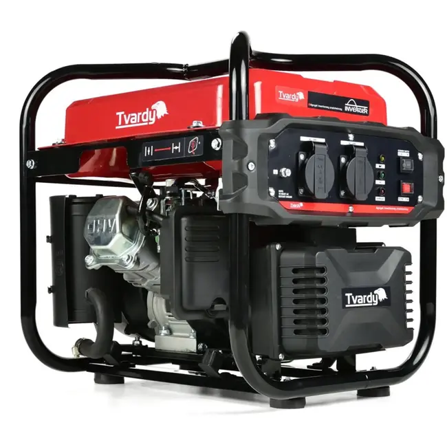 Tvardy Inverter generator - 3 PK - 2000W piekvermogen - 10L tank - 9 uur continu gebruik