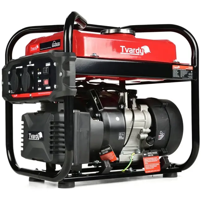 Tvardy Inverter generator - 3 PK - 2000W piekvermogen - 10L tank - 9 uur continu gebruik