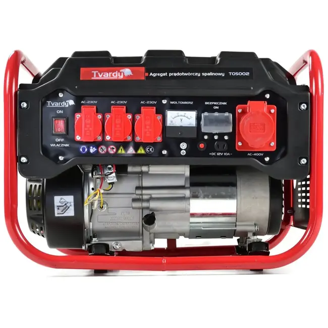 Tvardy Benzinegenerator - 7 PK - 2800W - 15L tank - Kopergewikkeld