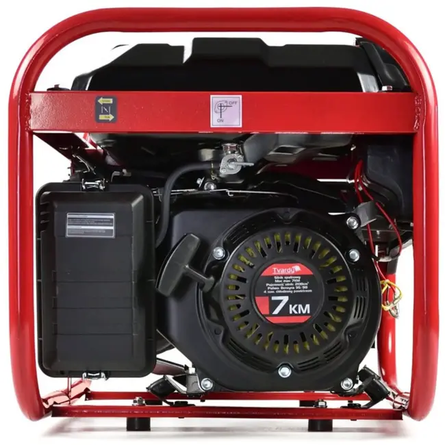 Tvardy Benzinegenerator - 7 PK - 2800W - 15L tank - Kopergewikkeld