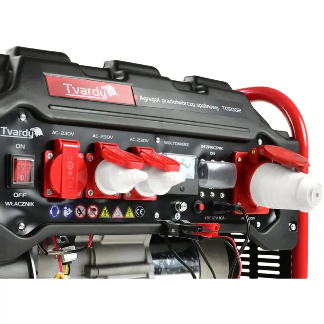 Tvardy Benzinegenerator - 7 PK - 2800W - 15L tank - Kopergewikkeld