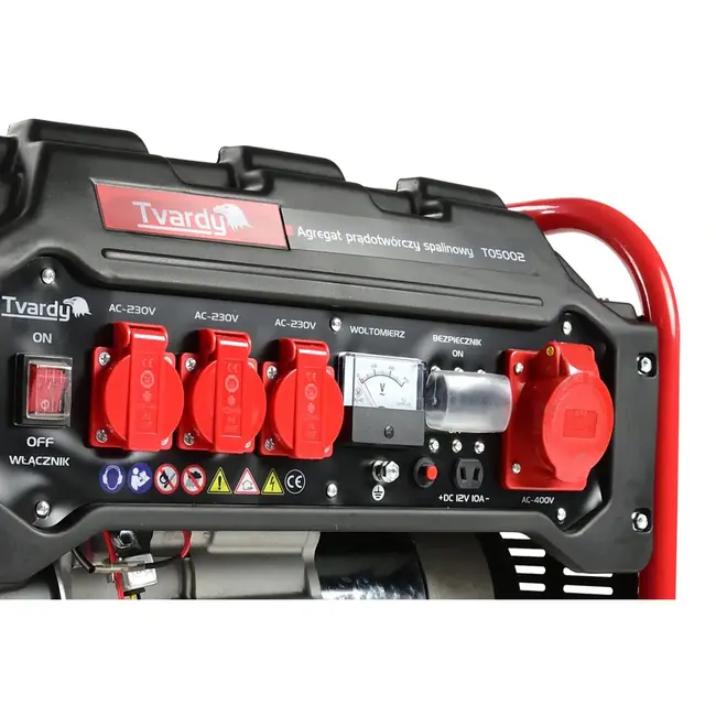Tvardy Benzinegenerator - 7 PK - 2800W - 15L tank - Kopergewikkeld
