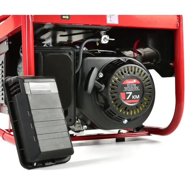 Tvardy Benzinegenerator - 7 PK - 2800W - 15L tank - Kopergewikkeld