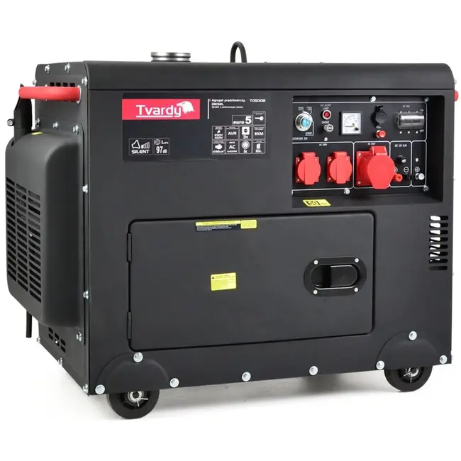 Tvardy Diesel generator - stil en krachtig - 11 PK - 6,4 kW - 16L tank