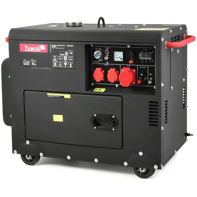 Tvardy Diesel generator - stil en krachtig - 11 PK - 6,4 kW - 16L tank