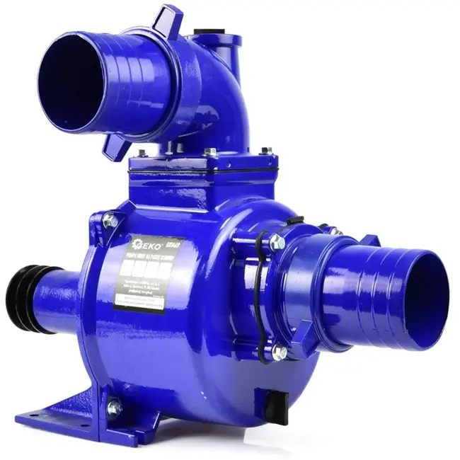 GEKO 4" waterpomp - V-snaar aangedreven - Voor vuil en schoon water - Inclusief accessoires