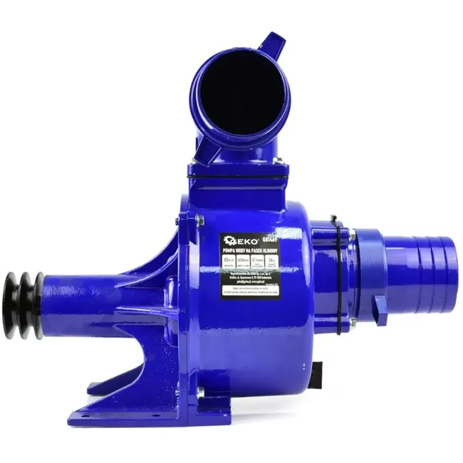GEKO 4" waterpomp - V-snaar aangedreven - Voor vuil en schoon water - Inclusief accessoires